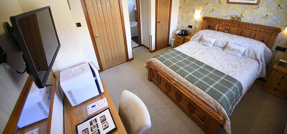 Spacious rooms en suite at our Sconser Bed and Breakfast with sea views