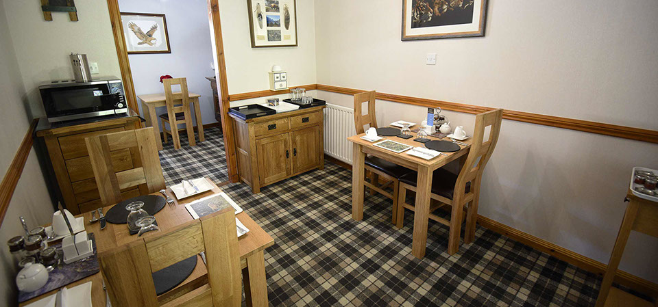 Loch Aluinn breakfast room breakfast including in your room rate