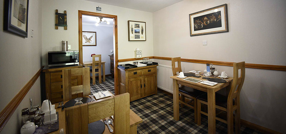 Breakfast is included in your room rate at Loch Aluinn bed and breakfast in Sconser