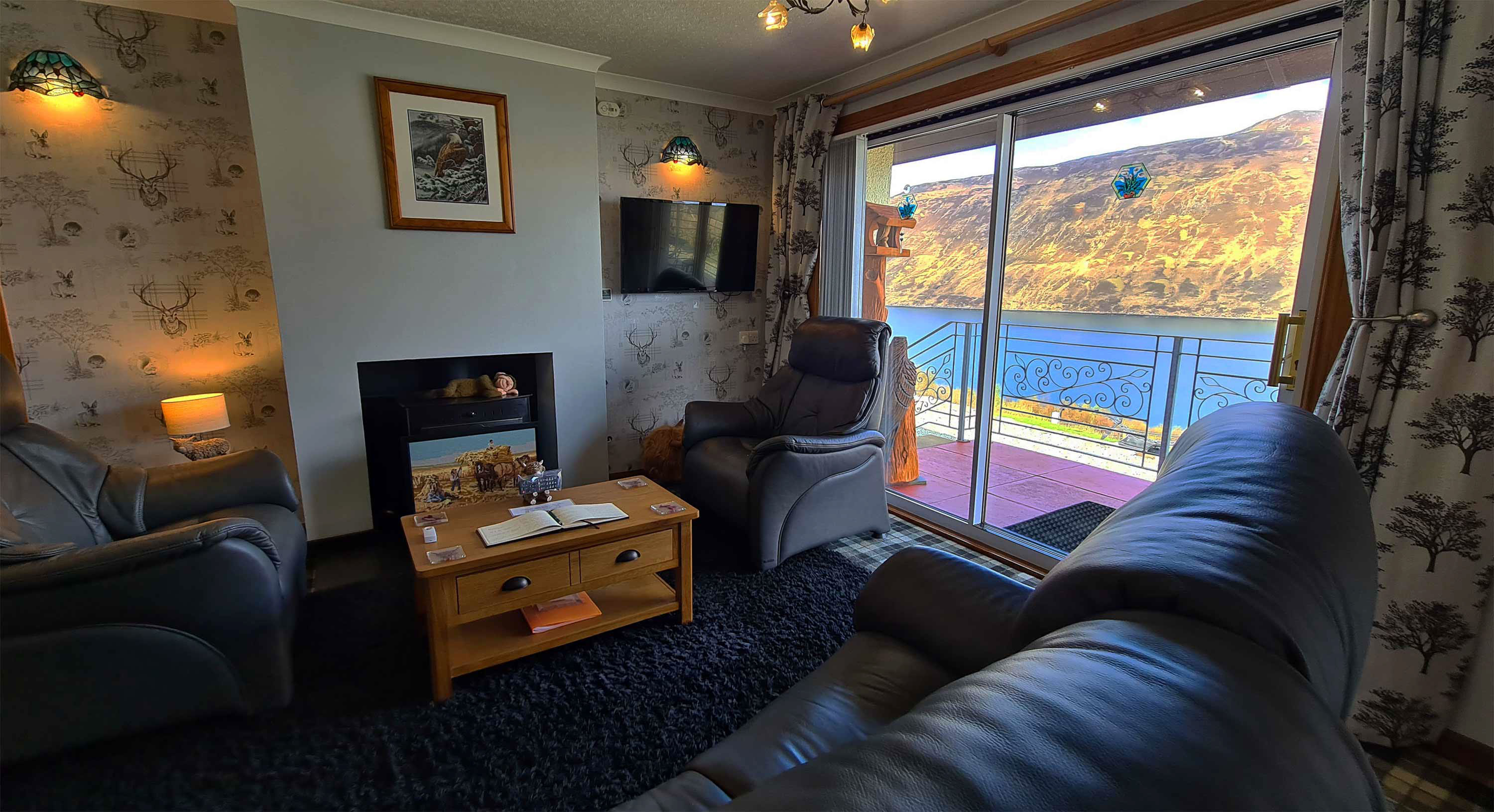 Enjoy stunning sea views from Taransay House Luxury Guest House Accommodation balcony