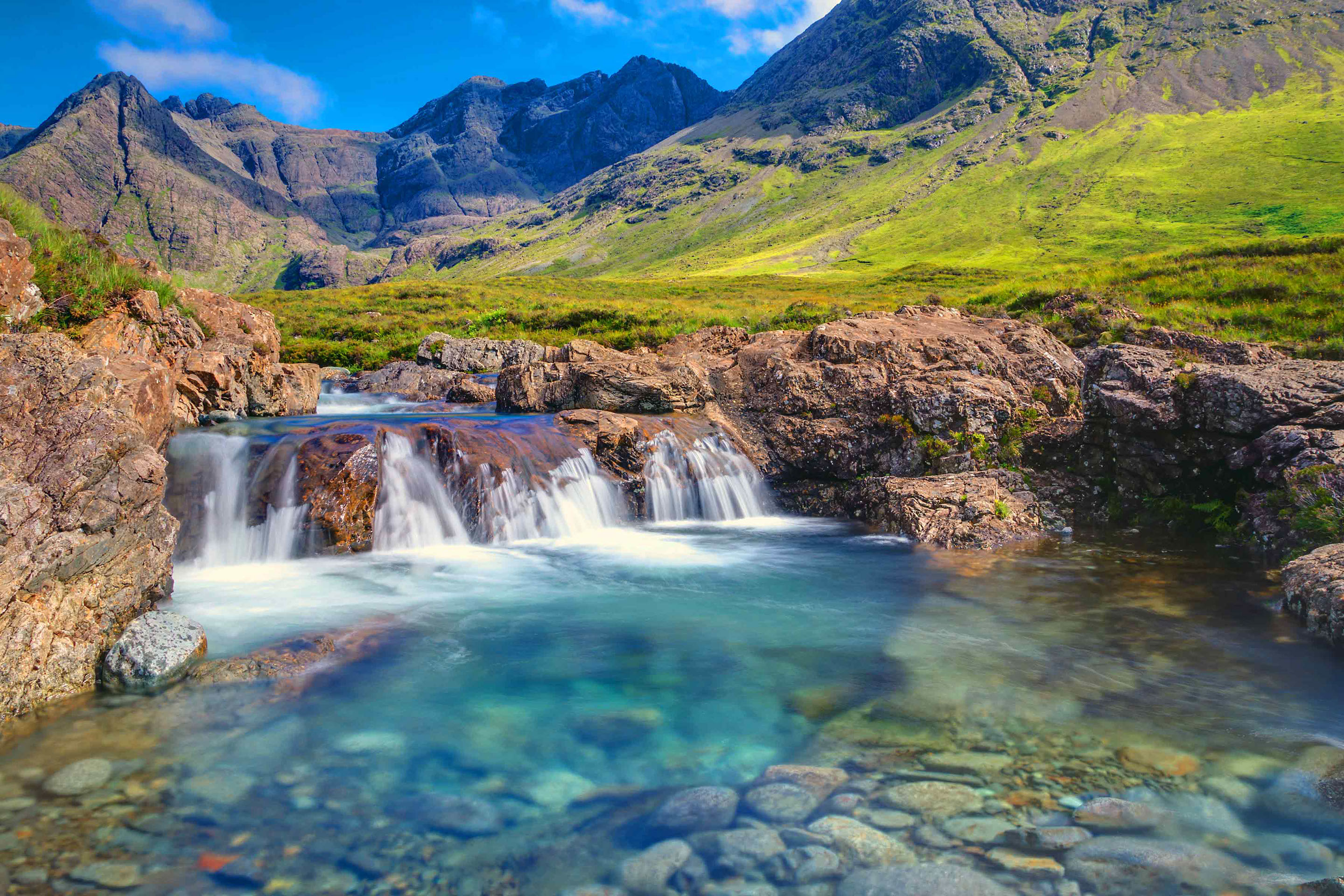 Visit the Fairy Pools on the Isle of Skye when you stay at Loch Aluinn Bed and Breakfast